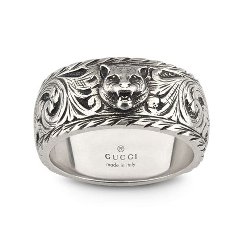 ring for men gucci|gucci men's feline ring.